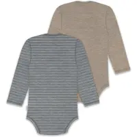 Normani 2er Pack Baby Merino Body Langarm „Auckland" - 9381