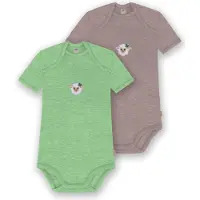 Normani 2er Set Baby Merino Body Kurzarm „Tauranga" - 9297