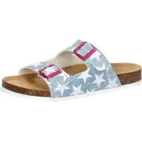 Lico Damen Bioline Platino Pantoletten, Blau Weiss, 41 EU