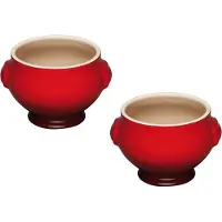 Le Creuset Suppenschüssel Le Creuset Kersenrood 600ml (Set van 2)