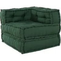 vidaXL Modulares Sofaelement Grün 70x70x54 cm Stoff