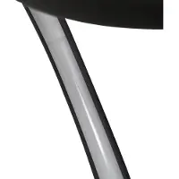 LINDBY LED-Deckenventilator Lomata, schwarz, leise, Ø 23 cm Lomata , dimmbar, schwarz, für Wohn- / Esszimmer, Aluminium, Modern