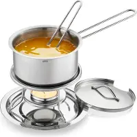 GEFU Soßen- und Butterwärmeset Caloric Silber (6-teilig)