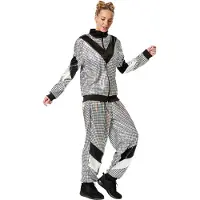 Dressforfun Faschingskostüm Retro 80er 90er Disco Jogginganzug – Damen – Größe M