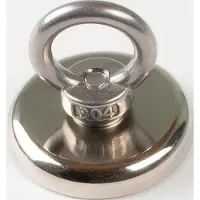 Eichner Neodymmagnet D.40mm verzinkt,m.Öse D.17mm 5St./Karton
