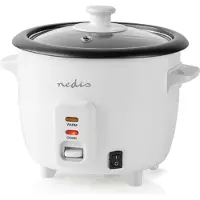 Nedis Reiskocher - 0.6 l - 300 W - Aluminium-Dampfer - Antihaft-Beschichtung - Herausnehmbare Schüssel
