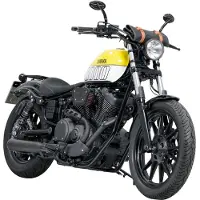 Falcon Double Groove Auspuffanlage XV950/R 13-21 BL KAT