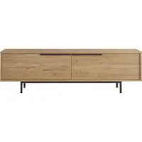 En.casa TV Schrank ’Urejovle’ mit 2 Türen 160 x 36 x 45 cm Eichenoptik