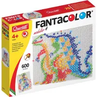Quercetti Stabmosaik - FantaColor Modular 4 - 600 Teile - 00880 - - One Size - Kreatives Spielset
