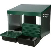 Kerbl Legenest (für Hühner, mit geneigtem Boden, LxBxH 53 x 52 x 43,5 cm) 73134