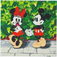 Sonstiges Crystal Art Gemlde zum Malen mit Diamanten - Mickey und Minnie - 30 x 30 cm