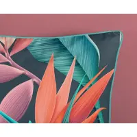 Descanso Duvet cover 200x200 + 2* 80x80 cm - flowers and leaves