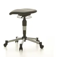 Topstar BALANCE 20 - Arbeitsstuhl Arbeitshocker Schwarz Stoff