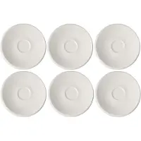Villeroy & Boch Untertasse "Mokka- / Espressountertasse NewMoon ø 13 cm 6er Set weiß"