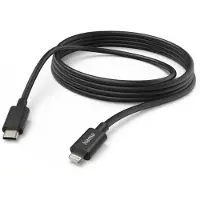 Hama 00201599, 3 m, Lightning, USB C, Männlich, Männlich, Schwarz
