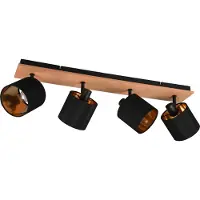 TRIO Ländlicher Deckenstrahler Tommy 4-Licht