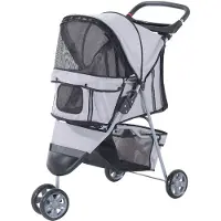 PawHut Hundewagen Hund Haustier Kinderwagen Buggy 4 Farben 3/4 Räder D00-041