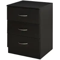 HOMCOM Nachttisch mit Verstellbarem Regal Tür Metall Schwarz 50 x 40 x 47,5 cm