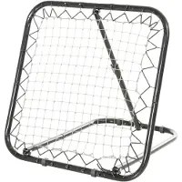 HOMCOM Fußball Rebounder klappbar Kickback Tor Rückprallwand verstellbar Metall