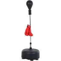 HOMdotCOM Boxset mit verstellbaren Handschuhen, schwarz