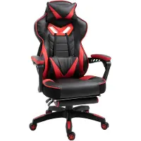 Vinsetto Ergonomischer Bürostuhl Gamingstuhl verstellbarer Rücken Rot