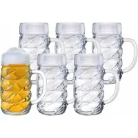 Stölzle Bierkrug "Bierkrüge Diamond 0,3 Liter 6er Set transparent"