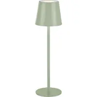 JUST LIGHT LED Akku Tischleuchte Euria in Grün 2x 1,25W 320lm IP54