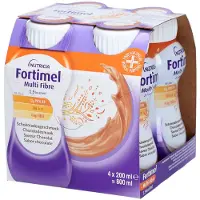 Fortimel Multifibre 1.5 kcal Schokoladengeschmack 4x200 ml Flüssigkeit