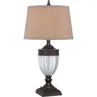 QUOIZEL Dennison Zeitgenössische Schreibtischlampe Bronze Metall 1 Licht E27