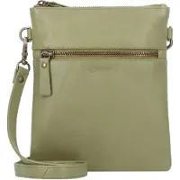 Esquire Leder Umhängetasche Peru Small Crossbody Bag Olive olivgrün