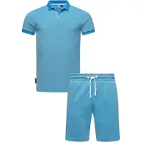 Ragwear Poloshirt "Set Porpi" 2 Stk. Modisches Herren Set aus Hemd und kurzer Hose