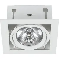 Licht-Erlebnisse Einbaustrahler Modern DOWNLIGHT Weiß lackierter Stahl Einbauleuchte Flur Küche Bad