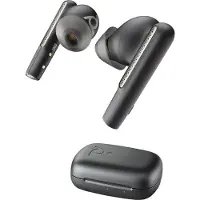 Polycom Voyager Free 60+ UC Carbon Black Earbuds +BT700 USB-C Adapter +Touchscreen-Ladeetui, Kabellos, Anrufe/Musik, Kopfhörer, Schwarz