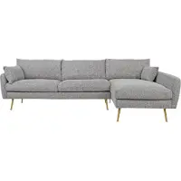 HTI Ecksofa Antonius Webstoff Grau rechts