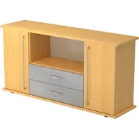 Hammerbacher Sideboard 2 Schubladen Buche 1661 x 448 x 840 mm