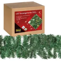 Idena Tannengirlande 100 LED warmweiß 5m für Innen & Außen