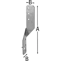 Simpson Sst Simpson PFU Pfettenanker für Holzverbindung Länge 170 mm Stahl feuerverzinkt