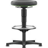 BIMOS Drehhocker Supertect Sitzhöhe 530 - 750 mm mit Gleiter und Fußring