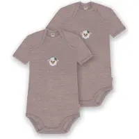 Normani 2er Set Baby Merino Body Kurzarm „Tauranga" - 9289