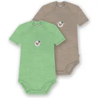 Normani 2er Set Baby Merino Body Kurzarm „Tauranga" - 9297