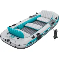 Bestway Hydro Force Schlauchboot Komplett-Set Adventure Elite X5 364 x 166 x 45 cm