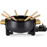 Tristar Fondue-Set elektrisch FO-1108 - 1000W - 1.5L für 8 Personen - Inkl. 8 Fonduegabeln