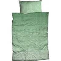 TRAUMSCHLAF Biber Bettwäsche Demir salbei 160x210 cm + 65x100 cm