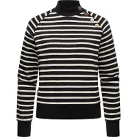 Ragwear Sweatshirt "Majjorka", Stylisches Damen Langarmshirt mit Rippbündchen und Zierknöpfen