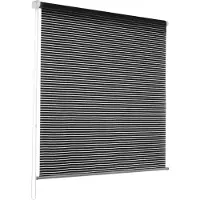Floordirekt Sichtschutzrollo Fashion Lichtundurchlässig & Blickdicht in verschiedenen Designs ohne Bohren Stripe Anthrazit 60x150 cm