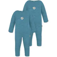 Normani 2er Pack Baby Merino Strampler „Tangoio" - 9593