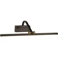 Licht-Erlebnisse LED Bilderlampe Metall verstellbar 51 cm breit in Schwarz-Gold Antik 3000 K warmweißes Licht 679 lm