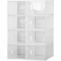 HOMCOM - DIY Schuhschrank - 35L x 25B x 19H cm - transparent