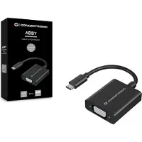 Conceptronic ABBY USB-C-zu-VGA-Adapter, USB Typ-C, 1920 x 1080 Pixel