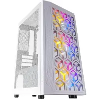 Mars Gaming MCMESHW, PC, Weiß, micro ATX, Mini-ITX, Blau, Grün, Rot, 16 cm, 32 cm